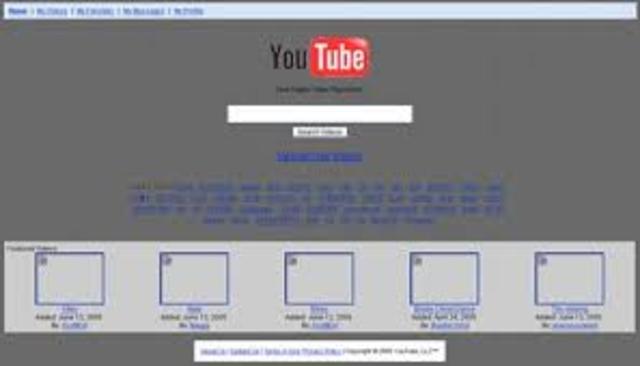 Primer motor de videos YOU TUBE