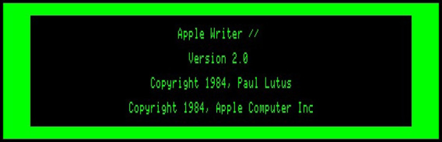 APPLE WRITTER