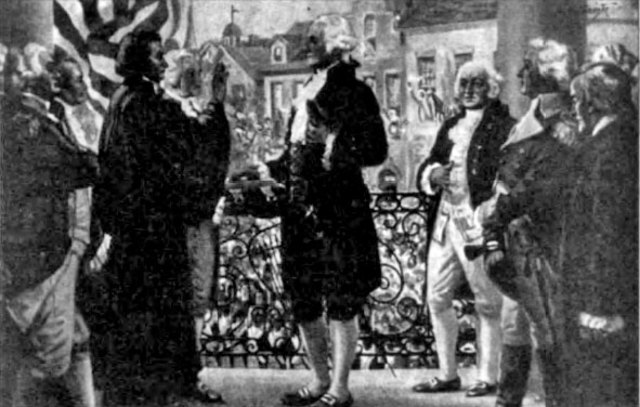 George Washington kissed the bible