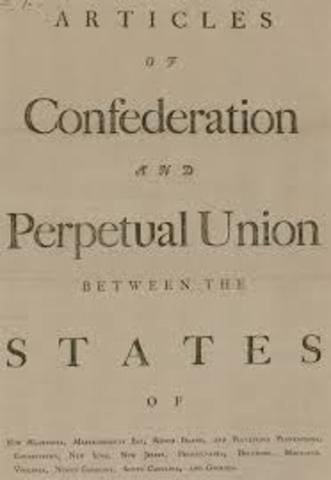 Articles of Confederation go into effect