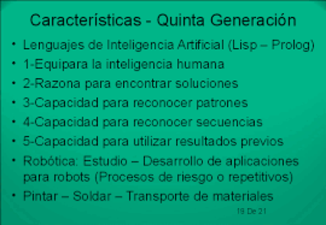 Quinta generacion