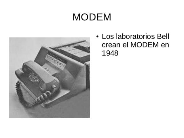 Crean el MODEM