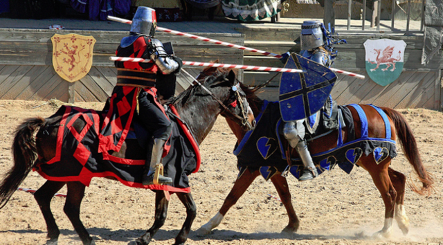 Jousting.