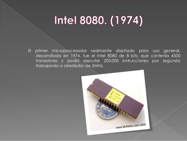 El primer microprocesador realmente diseñado para uso general