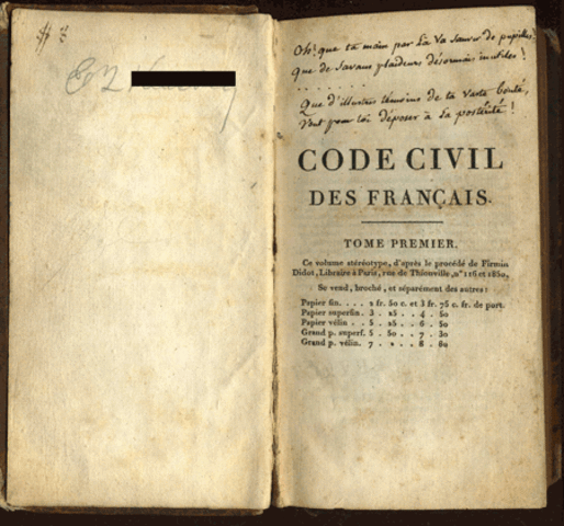 Las Corporaciones en el En el Código Penal y el Código Civil de 1810