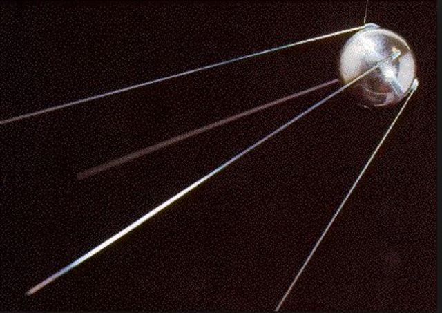 Soviet lunches the first man made satellite, Sputnik.