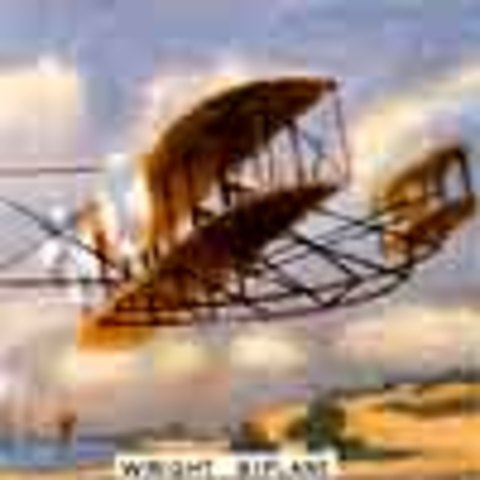 First man's powered flight!