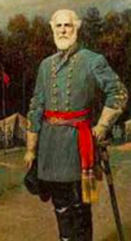 Robert E. Lee is commander of most of the Confederate soldiers