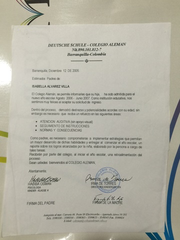 Mi primer día en el colegio