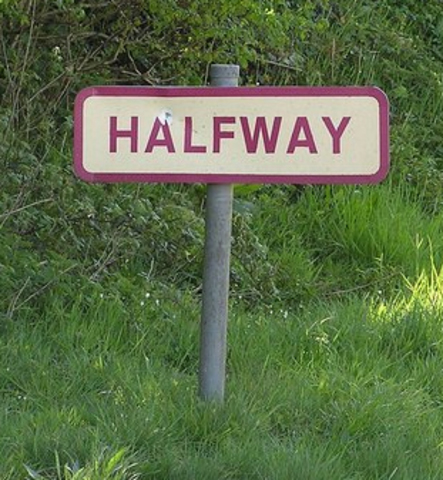 Halfway checkpint of goal