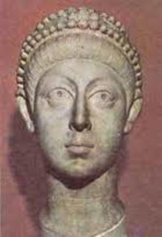 Arcadio hijo de Teodosio, emperador del imperio de oreinte.