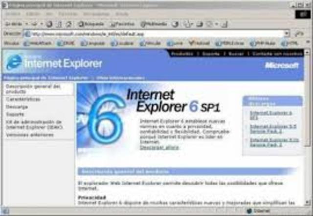 Internet Explorer Versión 6