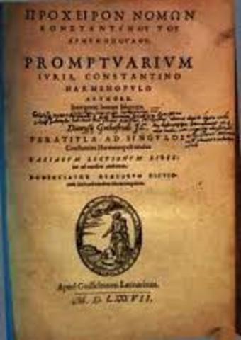 El procheiron, fue un manual practico inspirado por las institutas de justiniano, se elaboro por mandato del emperador Basilio I el macedonio 867-886 con la intencion de recuperar el clasicismo del derecho justinianeo.