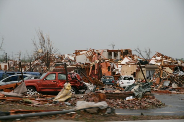 A tornado striked Joplin