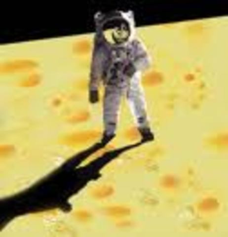 I will go to the moon to see if it is made of cheese