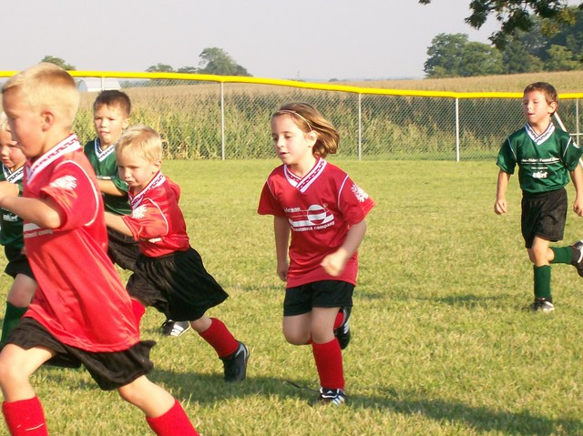 My first soccer game.