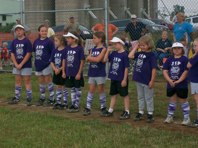 My first year of softball.