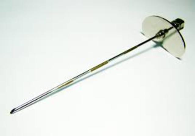 The Tuohy epidural needle is introduced into clinical practice.