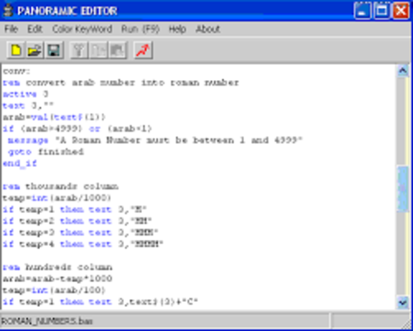 Creación de lenguaje Basic