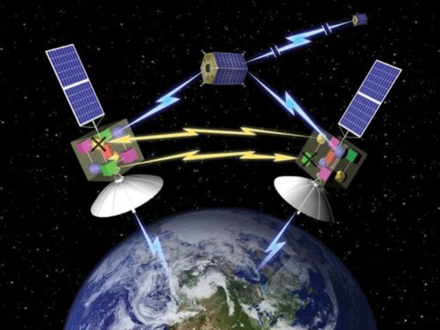 Primeras redes via satelite