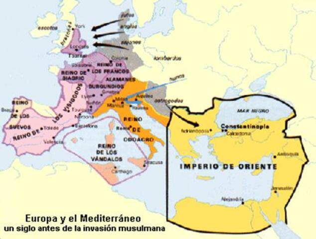 Desaparición del imperio Romano de Occidente