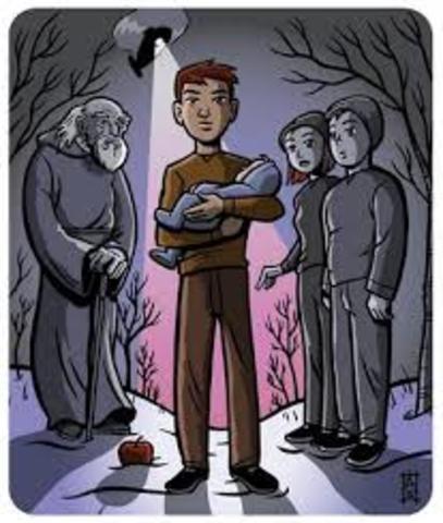 Jonas leaves the comunity with Gabriel