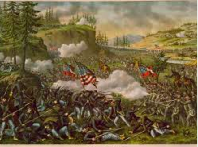 The Confederacy traps General William S. Rosecrans' Union army in Chattanooga