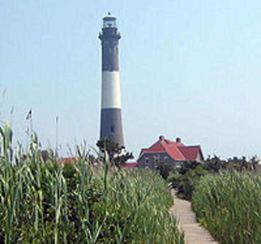 Fire Island Lighthouse Lit