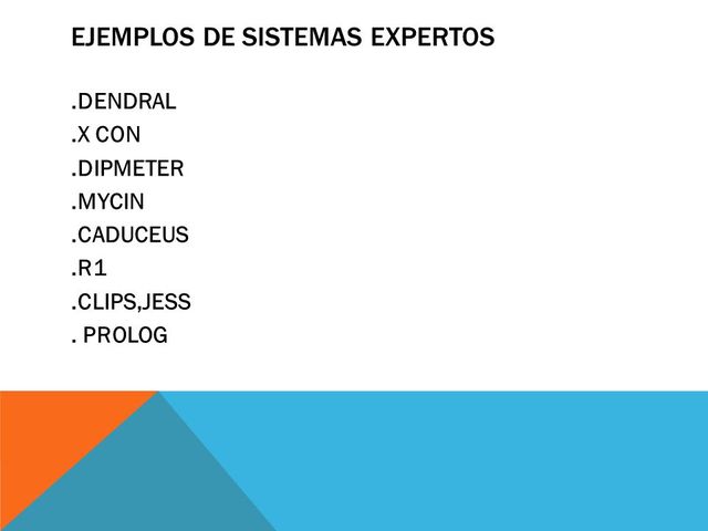 Sistemas basados en el Conocimiento