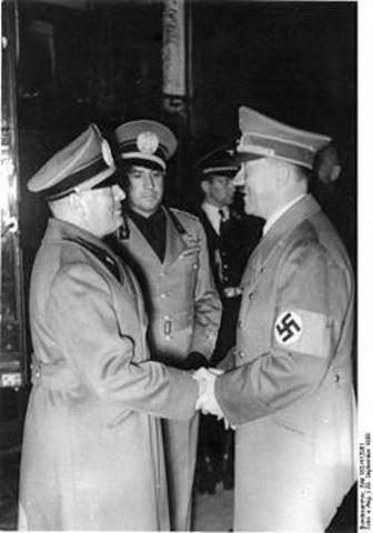 Destitución de Mussolini.