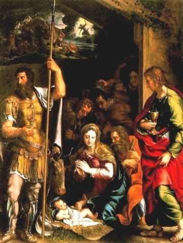 Adoración de los pastores (Giulio)