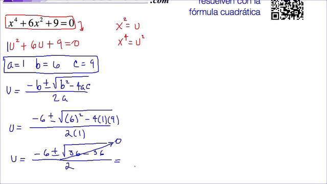 ecuación de cuarto grado