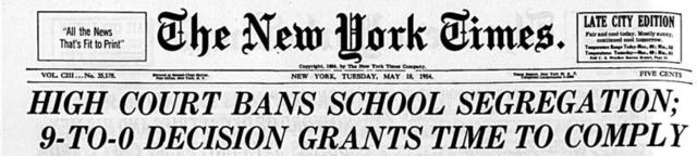 Brown v. the Board of Education