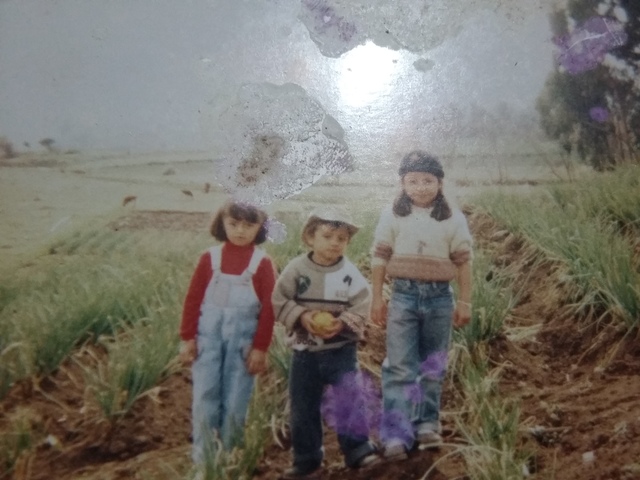 A mis 4 años de paseo en Boyacá  donde mi abuelita
