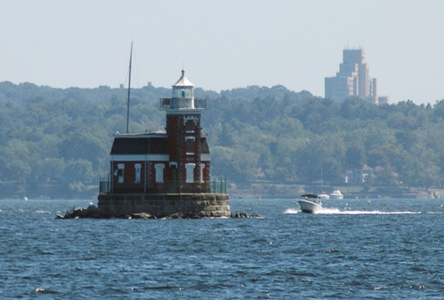 Stepping Stones Lighthouse Lit for the FIrst Time