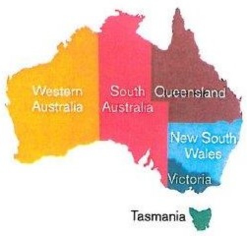 The part of New South Wales that was north of South Australia wa annexed by South Australia. These borders remained until after Federation.