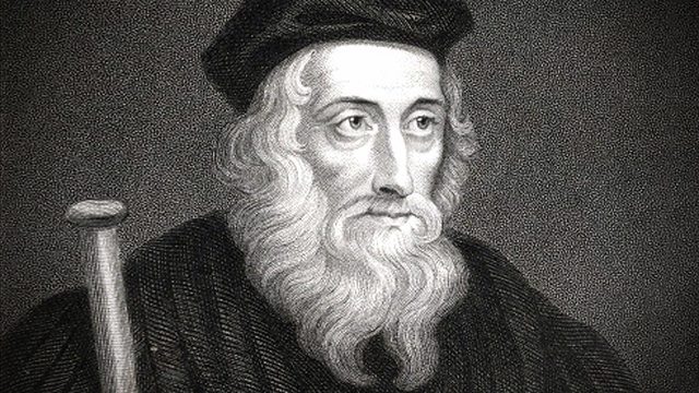 John Wycliffe Publishes Illegal English Bible Translation (1)