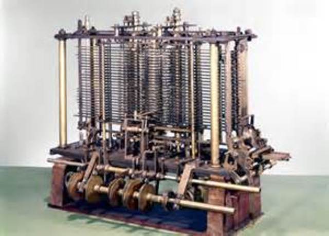 Charlles Babbage 1822 steam powered computer