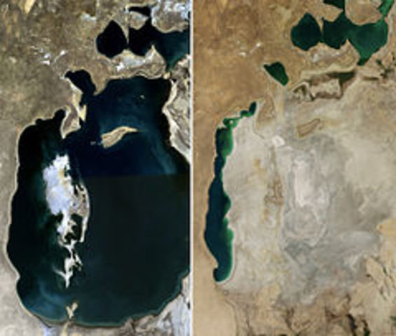 Shrinking Aral Sea