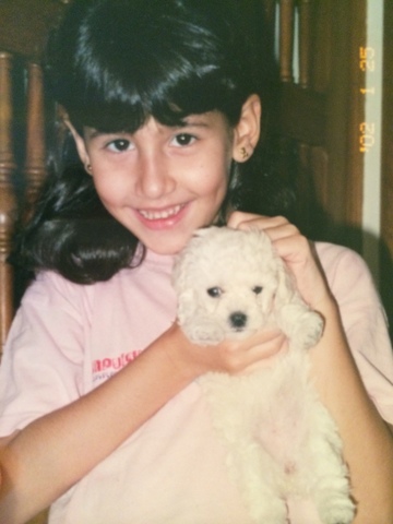 Ganhei a Mel, minha poodle