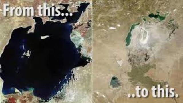 Shrinking Aral Sea