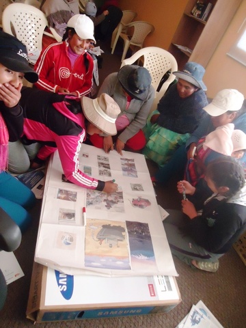 Taller percepciones sobre cambio climático de mujeres en el Parque Nacional Sajama