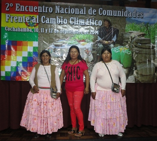 Lideresas presentes en el “Segundo encuentro de comunidades afectadas por el cambio climático”