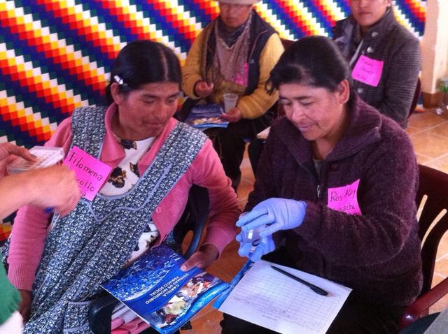 TALLER DE CAPACITACIÓN A MUJERES SOBRE SISTEMA DE MONITREO PÚBLICO SOCIAL DEL AGUA EN CUENCAS CON ACTIVIDAD MINERA (MAURI-DESAGUADERO)