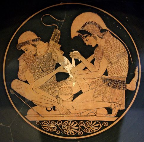 Achilles and Odysseus forced to join the army