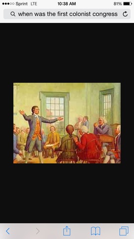 First colonist congress