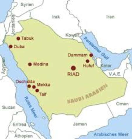 Muhammad Migrates from Mecca to Medina.
