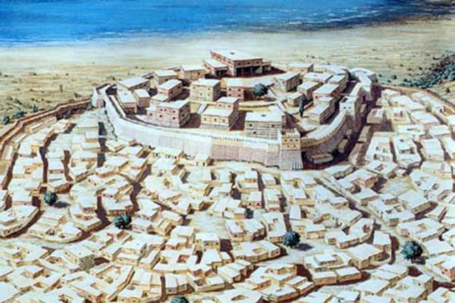 Achilles drives the Trojans back into Troy