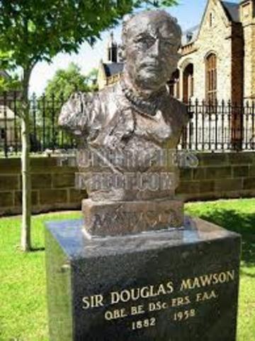 Sir Douglas Mawson died
