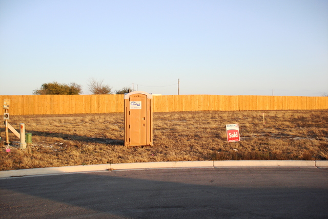 The First Sign of Progress...the "bathroom" appeared.